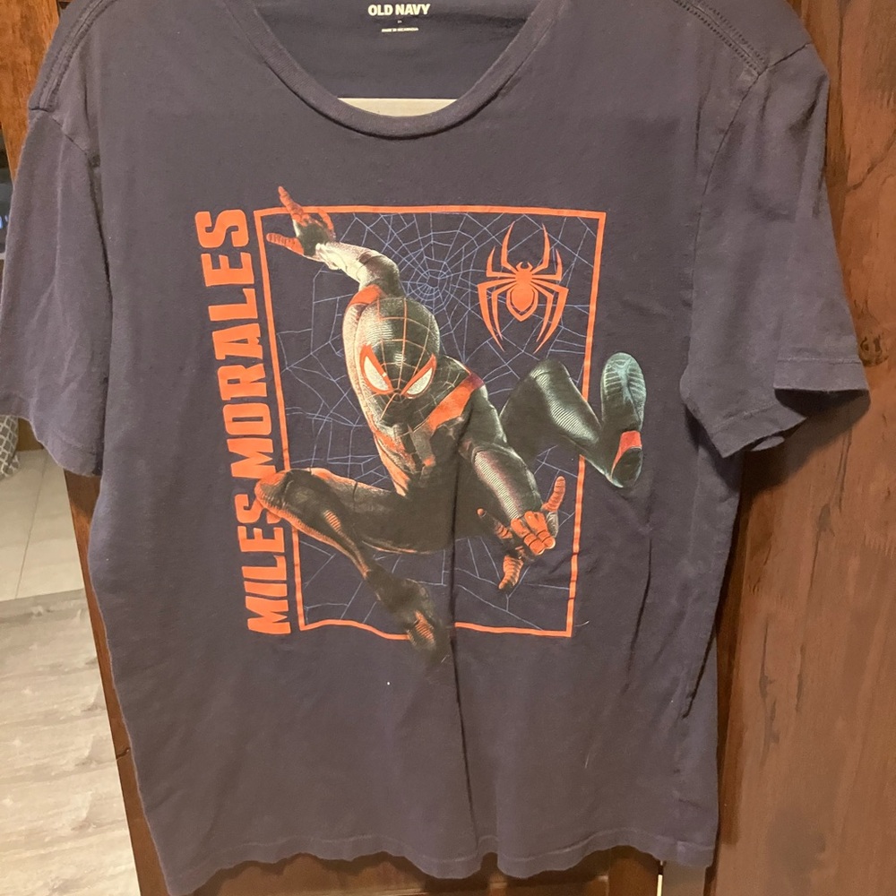 Old Navy Men's Navy Miles Morales Graphic Tee